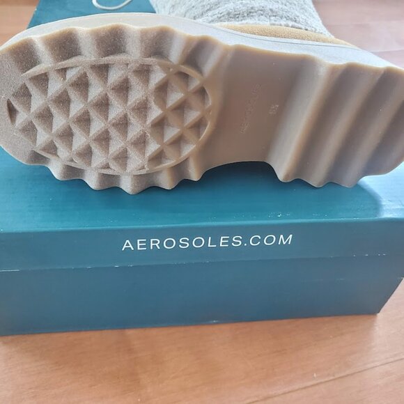 Aerosoles Schade Suede and Faux Shearling Boots - Picture 7 of 7